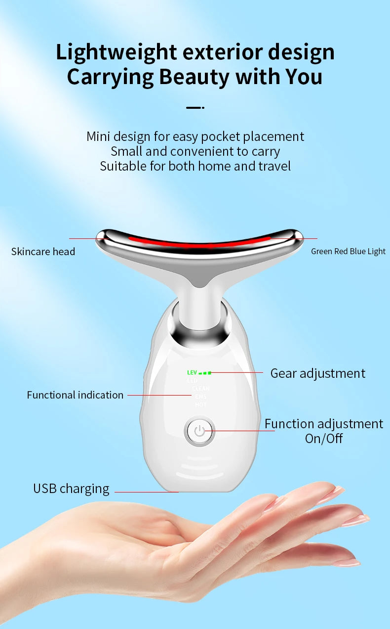 LED Photon Therapy Skin Tightening Massager