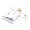 White Jade Stone Roller and Guasha Set