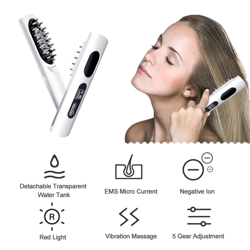 EMS Electric LED Infrared Ray Therapy Scalp Brush