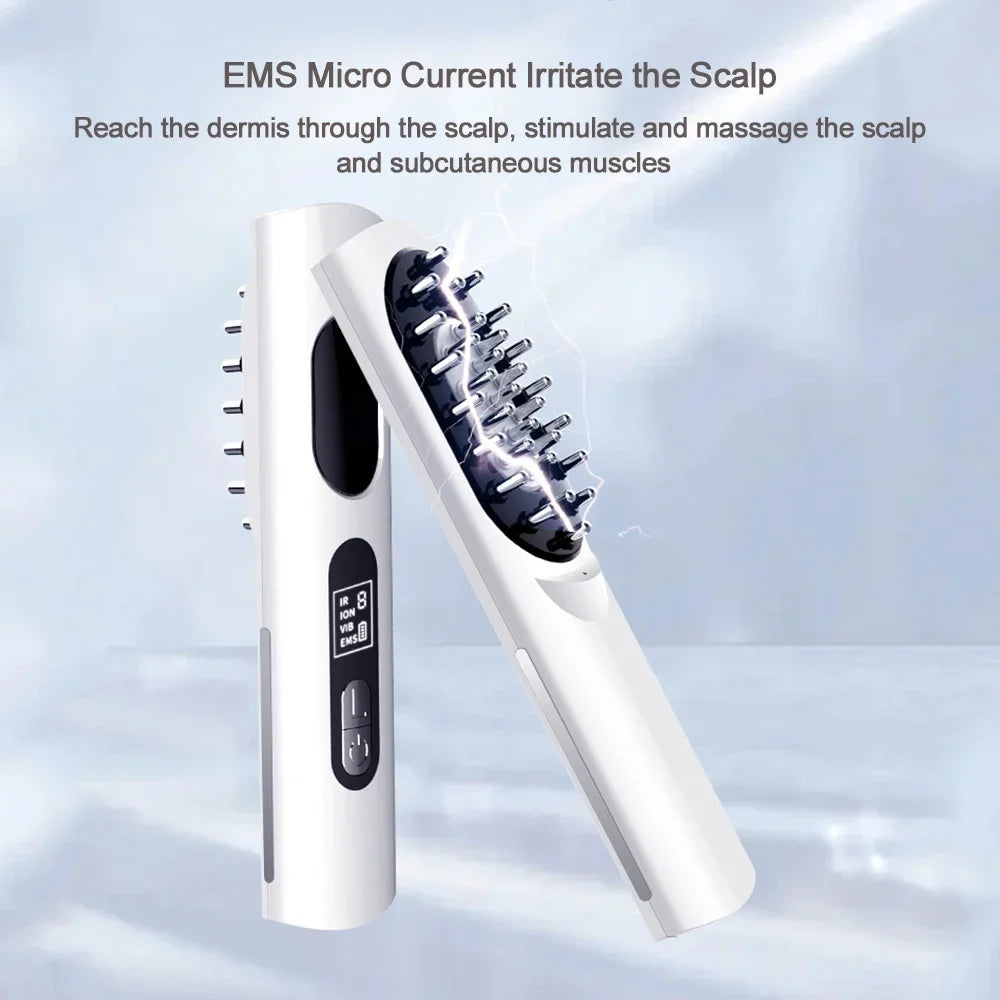 EMS Electric LED Infrared Ray Therapy Scalp Brush