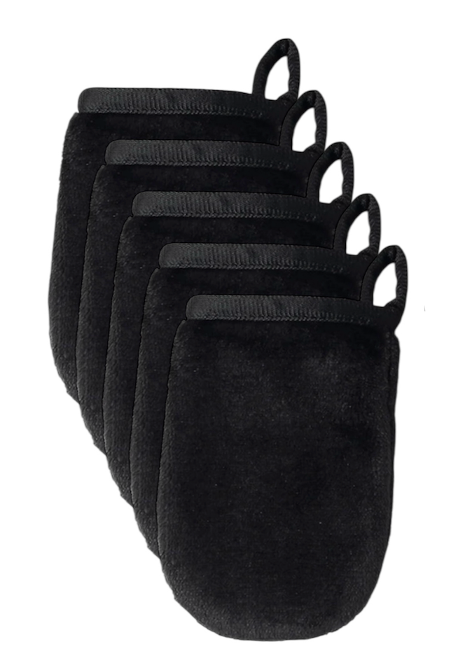 Reusable Microfiber Makeup Remover Cleansing Gloves