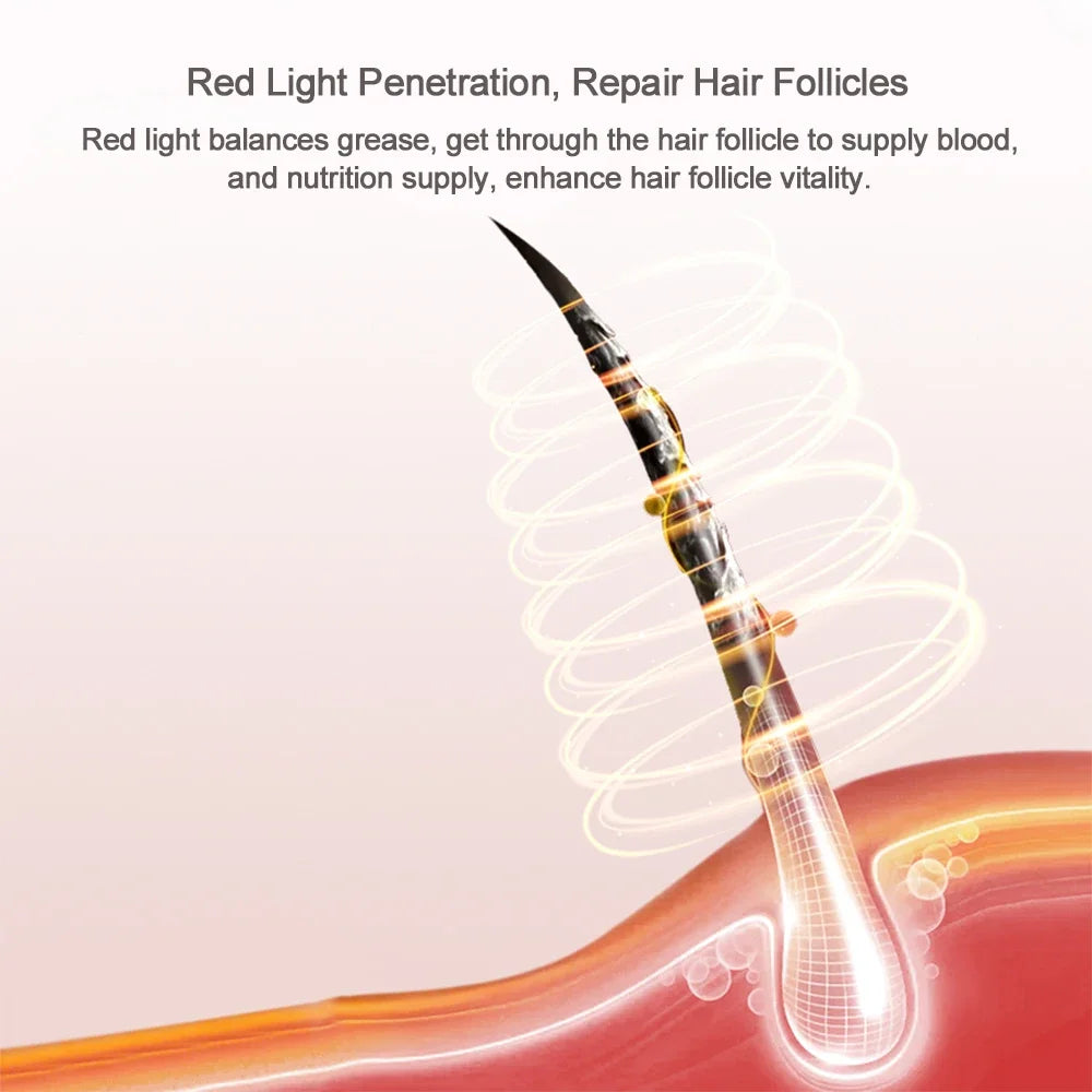 EMS Electric LED Infrared Ray Therapy Scalp Brush
