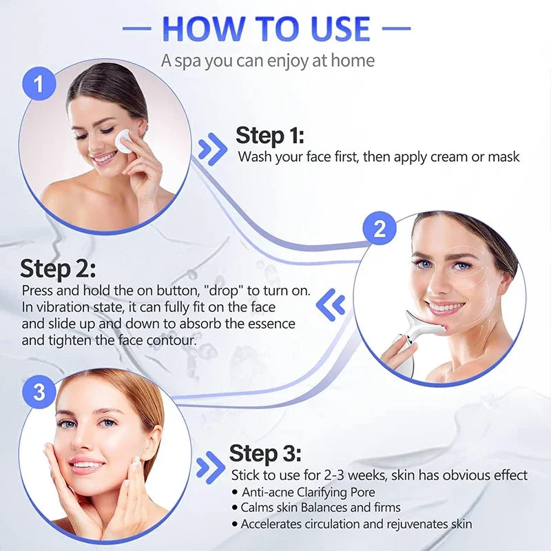 LED Photon Therapy Skin Tightening Massager